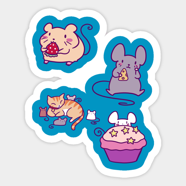 Cute Mice! Sticker by saradaboru